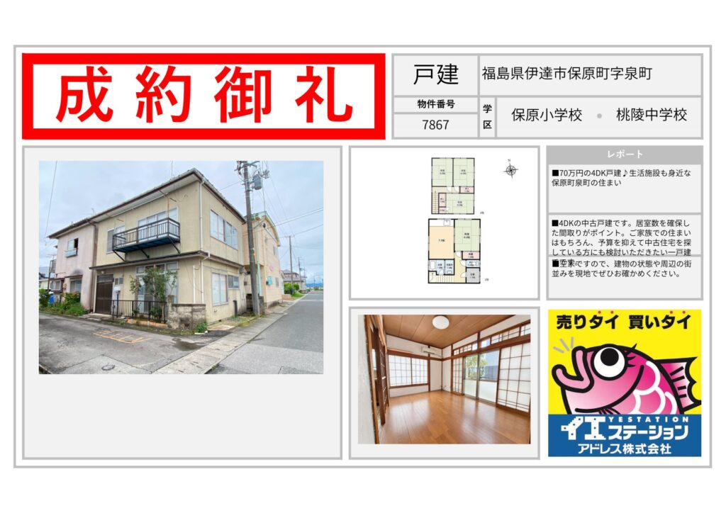 福島県伊達市保原町字泉町