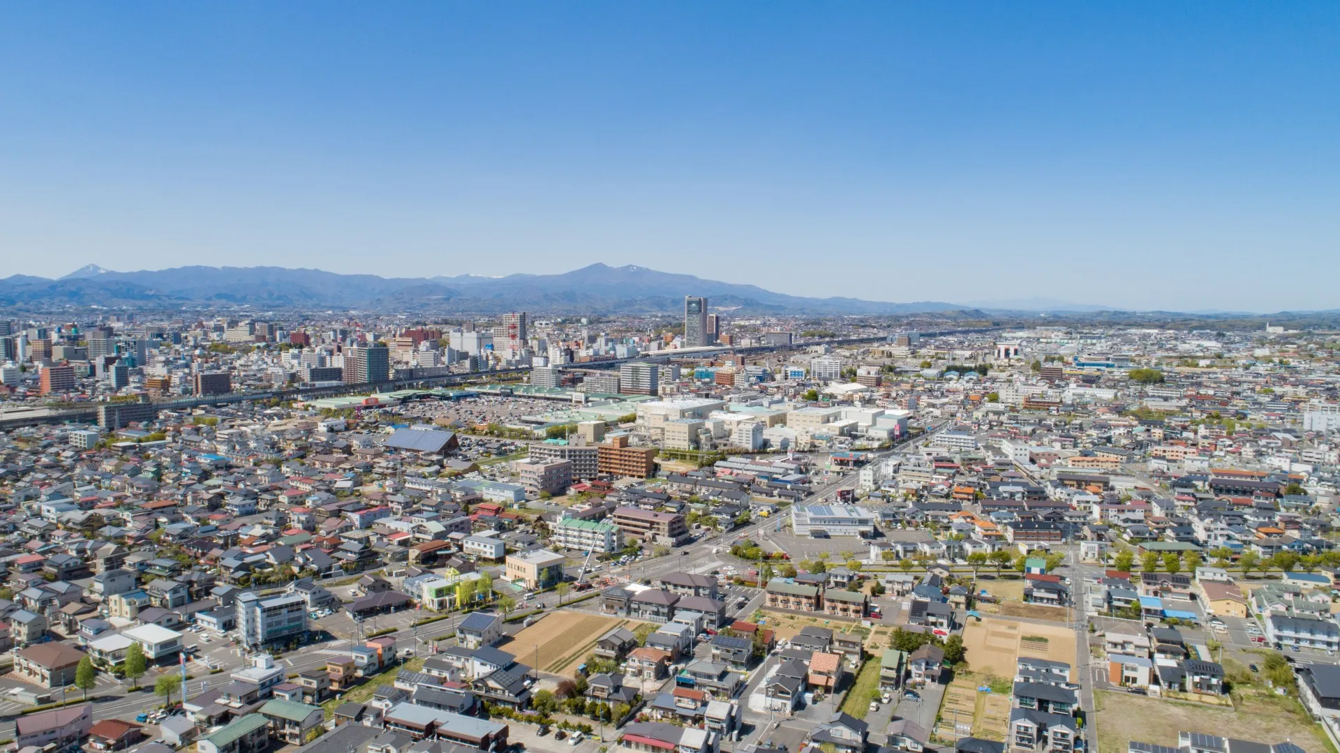 福島県郡山市の街並み